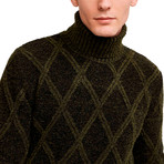 Tom Turtleneck Sweater // Dark Khaki (S)