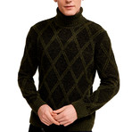 Tom Turtleneck Sweater // Dark Khaki (2XL)