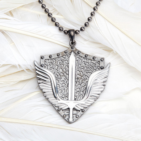 GKL0080 // Empire Wings Necklace // Black + Rose (XS-S)