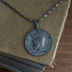 GKL0138 // Coin Necklace // Black (S-M)