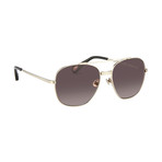 Men's AD12C1 Sunglasses // White Gold + Silver