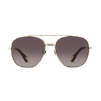 Men's AD12C1 Sunglasses // White Gold + Silver