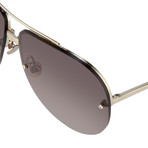 Men's AD13C1 Sunglasses // White Gold + Silver