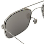 Men's AD46C2 Sunglasses // White Gold + Silver