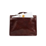 Arthur // Leather Briefcase // Dark Brown