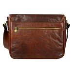 The Stranger // Leather Messenger Bag (Brown)