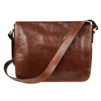 The Stranger // Leather Messenger Bag (Brown)