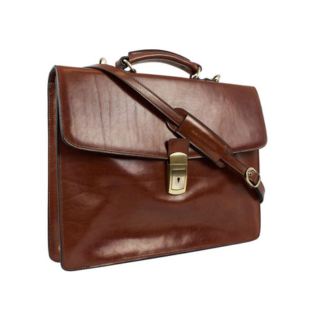 Arthur // Leather Briefcase // Brown
