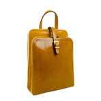 Clarissa // Women's Leather Backpack // Yellow