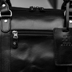 Tourist Leather Duffel Bag 19.5" // Black