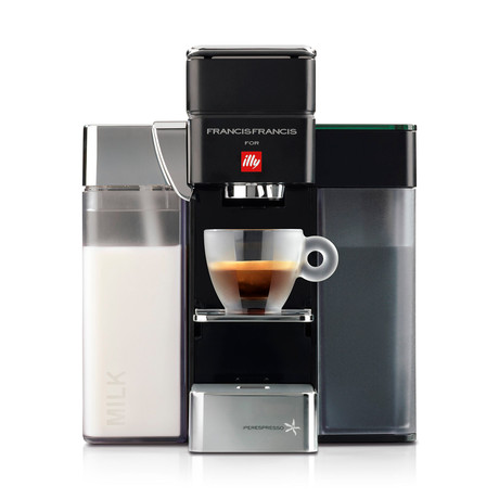 Francis Francis for Illy // Y5 iperEspresso Milk, Espresso, & Coffee Machine (White)