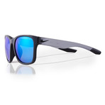 Unisex Recover EV0965 Sunglasses // Black + Gray Blue Mirror