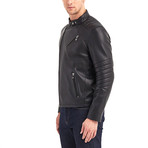 Julio Biker Leather Jacket // Black (L)