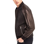 Lewis Blouson Leather Jacket // Bronze (XL)