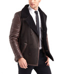 Ethan Leather Jacket // Brown (S)