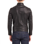 Jace Biker Leather Jacket // Black (3XL)