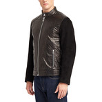 Preston Blouson Leather Jacket // Black (XL)