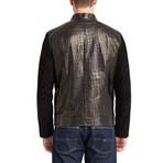 Preston Blouson Leather Jacket // Black (M)