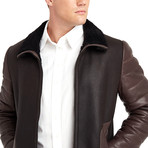 Smith Leather Jacket // Brown (3XL)