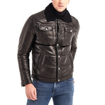 Gregory Leather Jacket // Black (XL)