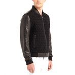 Mario Blouson Leather Jacket // Black (XL)