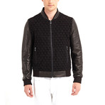 Mario Blouson Leather Jacket // Black (M)