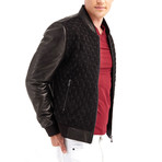 Mario Blouson Leather Jacket // Black (L)