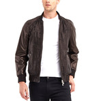 Lewis Blouson Leather Jacket // Bronze (XL)
