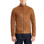Alan Doubleface Leather Jacket // Tobacco (XL)