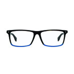 Fendi // Men's Acetate Rectangle Optical Frames // Havana Blue