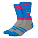 City Gym Sixers Socks // Blue (L)