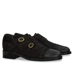 Potenza Double Monk Strap Elevator Shoes // Black (US: 8)