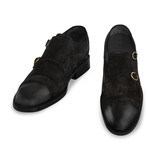 Potenza Double Monk Strap Elevator Shoes // Black (US: 8.5)