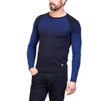 Rowan Wool Sweater // Navy Blue (S)