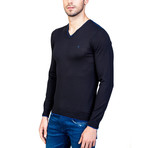Asher Wool Sweater // Black (3XL)