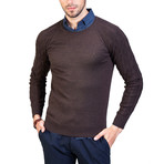 Forrest Wool Sweater // Brown (3XL)