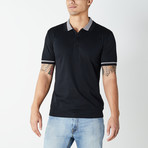 Polo Shirt // Black + Gray (XS)