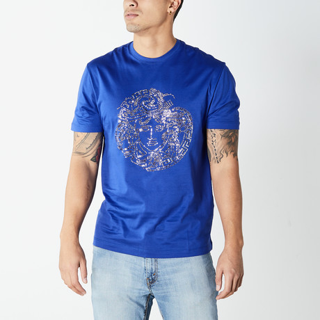Versace // Medusa T-Shirt // Blue (XS)