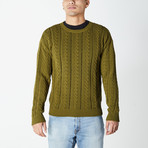 Versace // Cable Knit Sweater // Green (2XL)