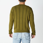 Versace // Cable Knit Sweater // Green (M)