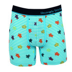 Unsimply Stitched // Turtles Boxer Brief // Blue (M)