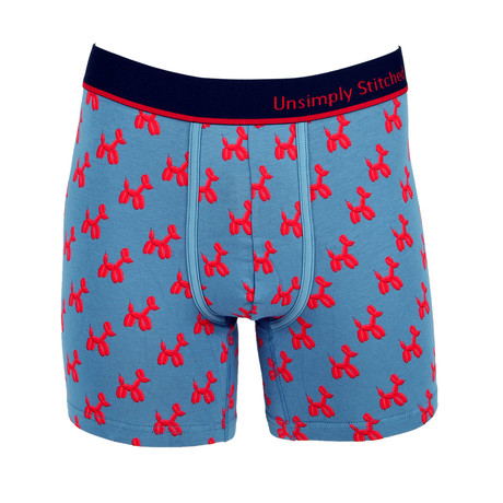 Unsimply Stitched // Balloon Dog Boxer Brief // Blue (S)