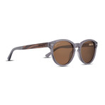 Latitude Polarized Sunglasses (Liquid Smoke + Brown)