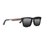 Branch Polarized Sunglasses (Matte Black + Smoke)