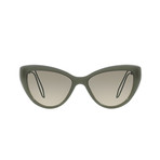 Miu Miu // Women's Sunglasses // Green Gold + Olive Gradient