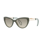 Miu Miu // Women's Sunglasses // Green Gold + Olive Gradient