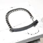 Denzo Collection // Gunmetal Bracelet // Black