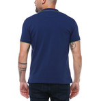 Stretch Basic Polo Shirt // Navy Blue (L)