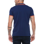 Comfort-Fit Basic Polo Shirt // Navy Blue (M)