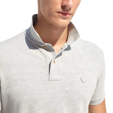 Polo T-Shirt // Gray Melange (XS)